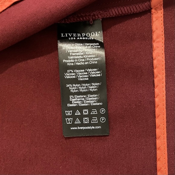 Liverpool Stitch Fix New Stretch Blazer Plus Size 3X Burgandy - Picture 12 of 16